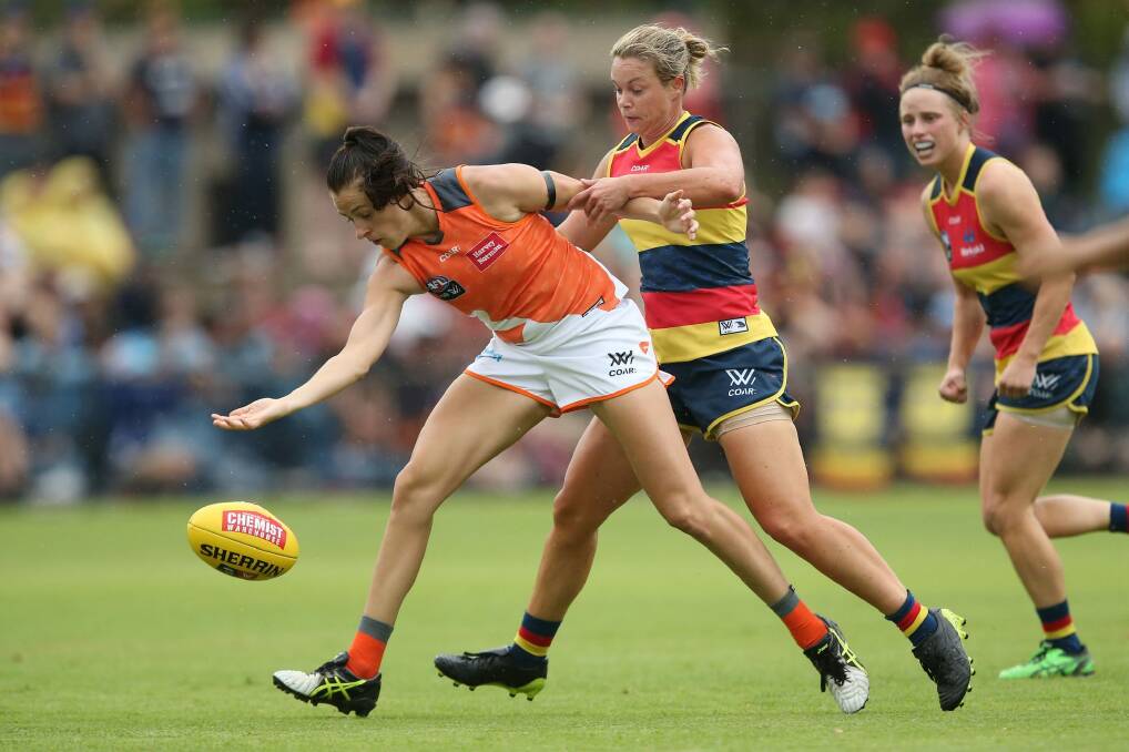 Only team in town: The GWS Giants are Sydney's lone AFL Women's club, but the Swans want that to change. Photo: James Elsby/AFL Media