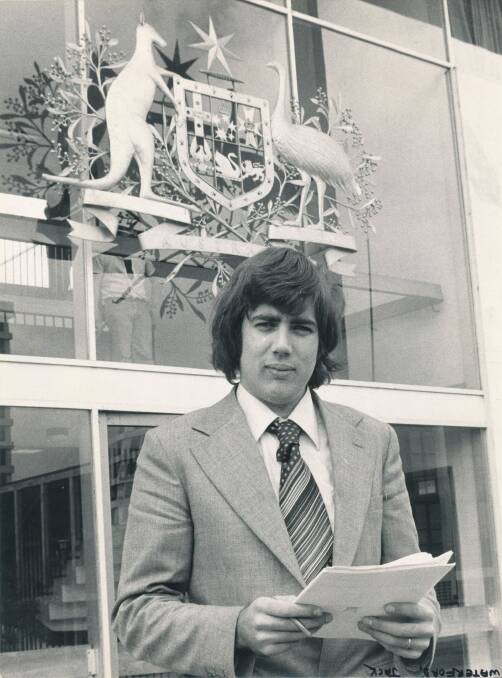 Jack Waterford in 1976 as a law reporter.