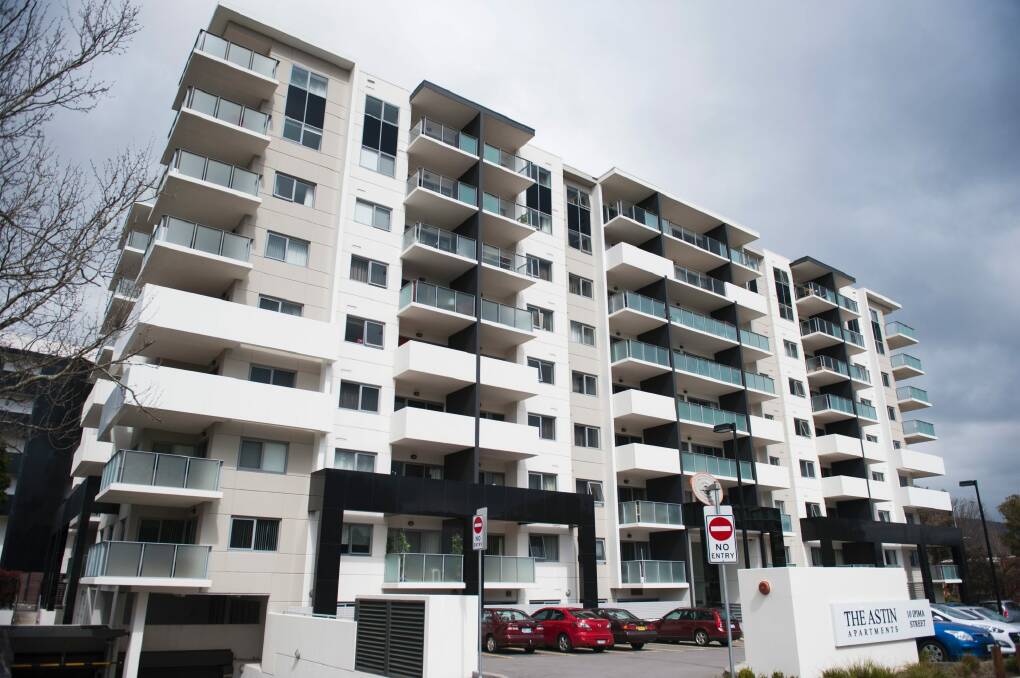 Apartment owners in Braddon are likely to take a disproportionate hit from the planned rate rises. Photo: Elesa Kurtz