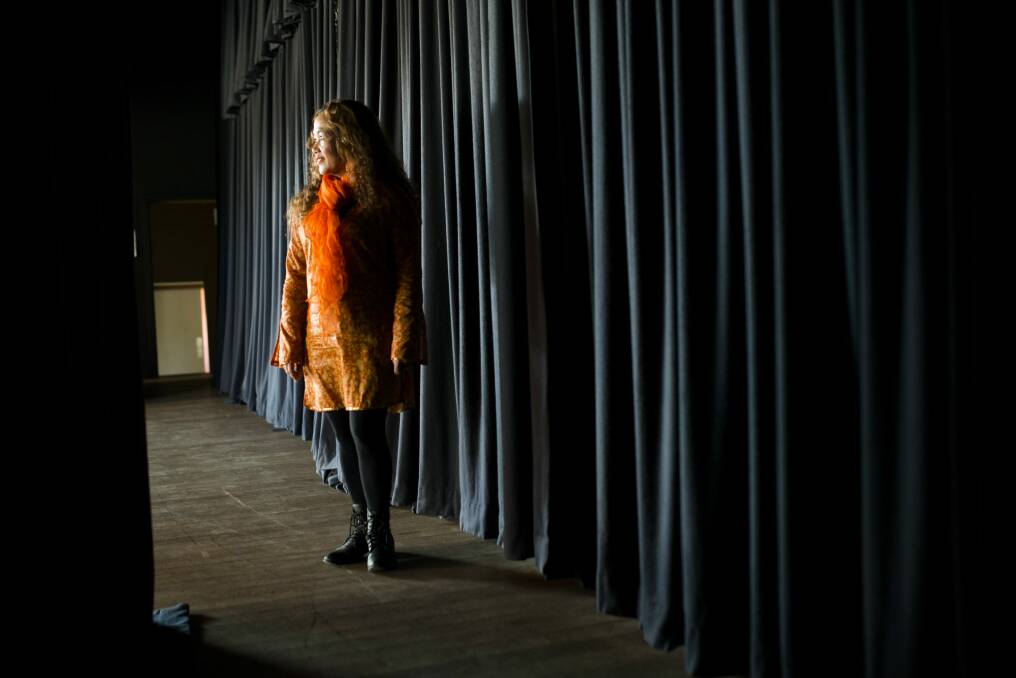 Cooma's Nettji Thereciana rehearsing for <i>Ghosts in the Scheme</i> at the Canberra Theatre from September 2. Photo: Rohan Thomson