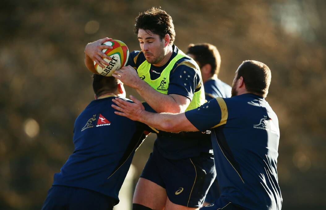 Lock Sam Carter is back in the Brumbies team after farewelling a close mate. Photo: Getty Images