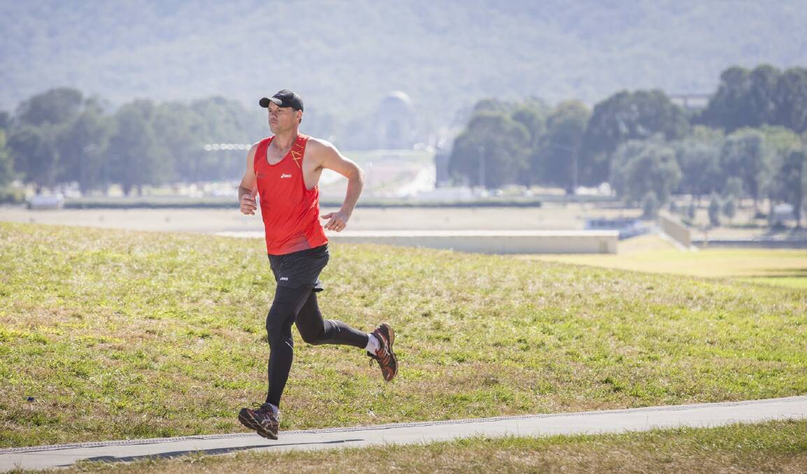 Mick Rees is a coach with the Indigenous Marathon Project and he will run in the Australian Running Festival 50km ultra marathon next month. 
 Photo: Matt Bedford