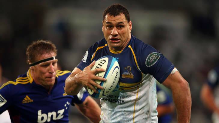 George Smith in action against the Highlanders. Photo: Getty