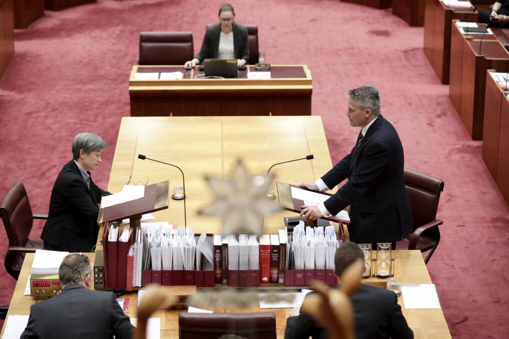 Mathias Cormann is the new public service minister. Last week he gave his first speech since taking over the role. Photo: Alex Ellinghausen