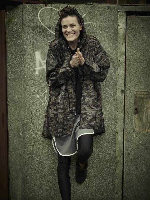 The world's first female-male model Casey Legler as she appears in The Upside's 'Be You' campaign. Photo: Jez Smith