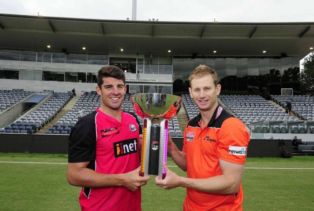 Manuka Oval hosted the 2014-15 Big Bash final between the Sydney Sixers and Perth Scorchers. Photo: Melissa Adams