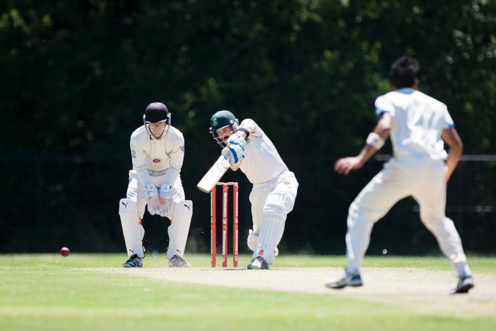 Cricket ACT Douglas Cup: ANU Vs Weston Creek Molonglo. Mark Bennett. Photo: Dion Georgopoulos Photo: Dion Georgopoulos