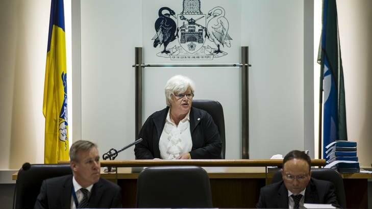 Vikki Dunne was elected as the Speaker. Photo: Rohan Thomson