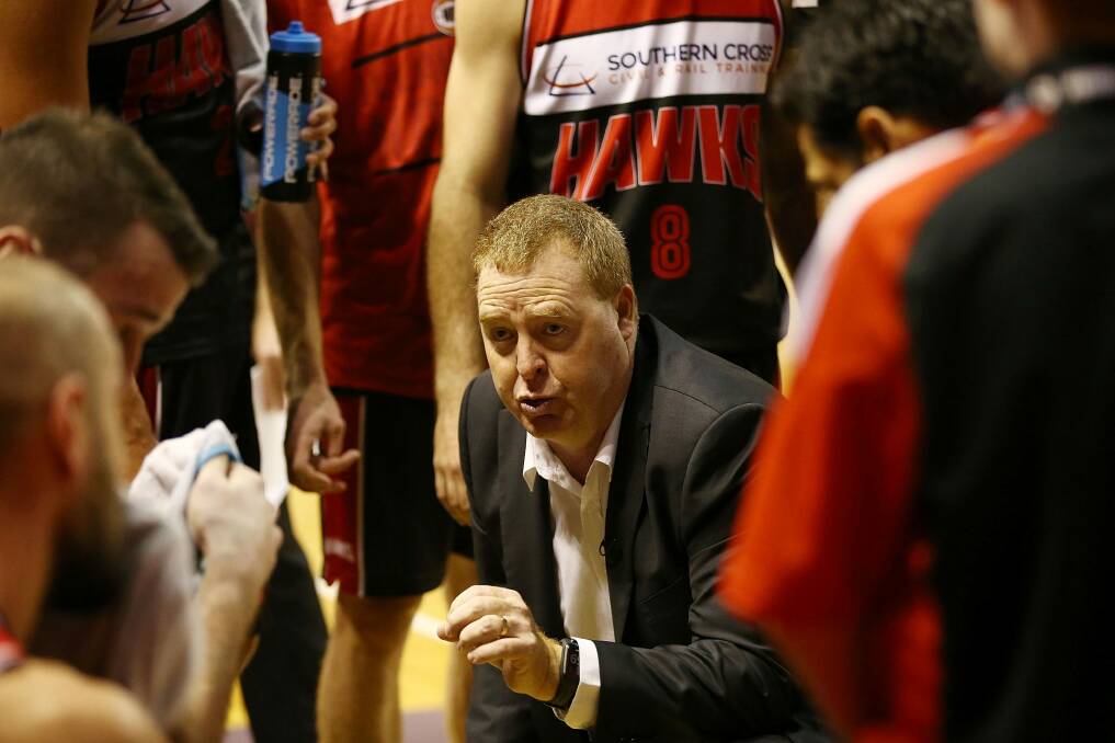 Family: Hawks coach Rob Beveridge has never seen a closer unit than his team. Photo: Getty Images