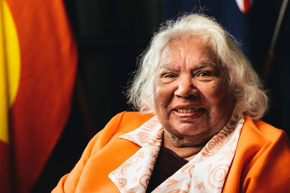 Indigenous elder Joyce Clague at the launch of <i>A Change Is Gonna Come</i>  at the National Museum of Australia. Photo: Rohan Thomson