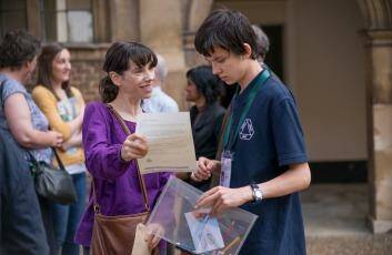 Sally Hawkins, left and Asa Butterfield in <i>X+Y</i>. Photo: supplied