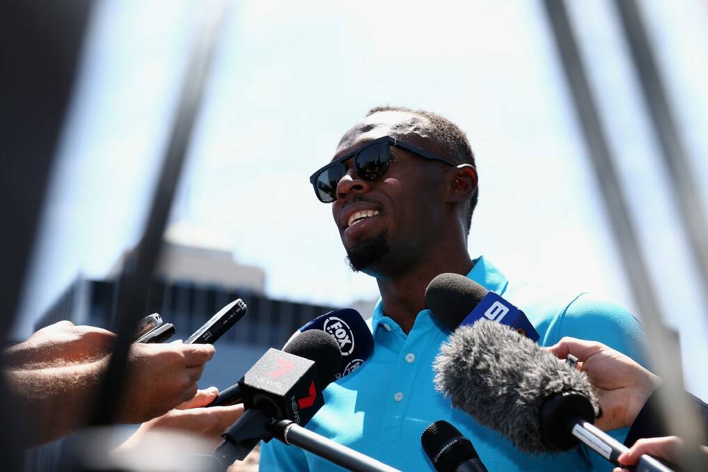 Usain Bolt launches Nitro Athletics in Melbourne on Friday. Photo: Getty Images