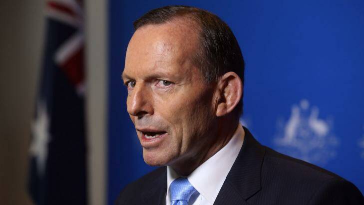 Prime Minister Tony Abbott announced the government would introduce legislation to stop welfare payments for Australians who are involved in extremist conduct. Photo: Andrew Meares