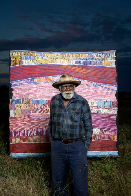 Artist Ray Ken has been named as one of the 30 indigenous artists taking part in the National Gallery of Australia's Defying Empire: 3rd National Indigenous Art Triennial. Photo: Rhett Hammerton