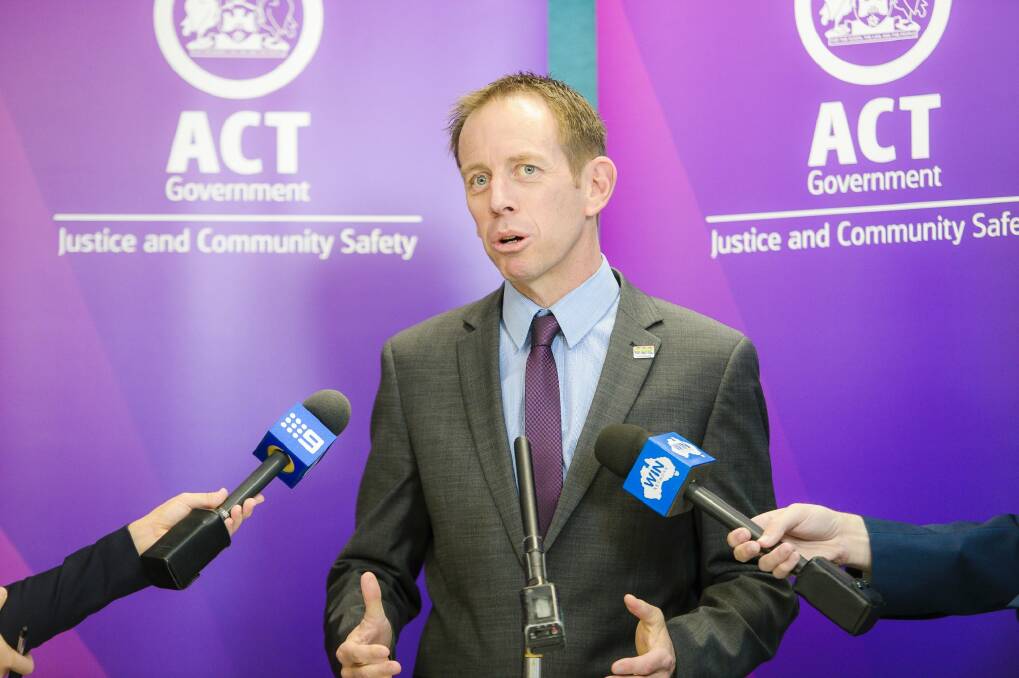 Justice minister Shane Rattenbury. Photo: Sitthixay Ditthavong