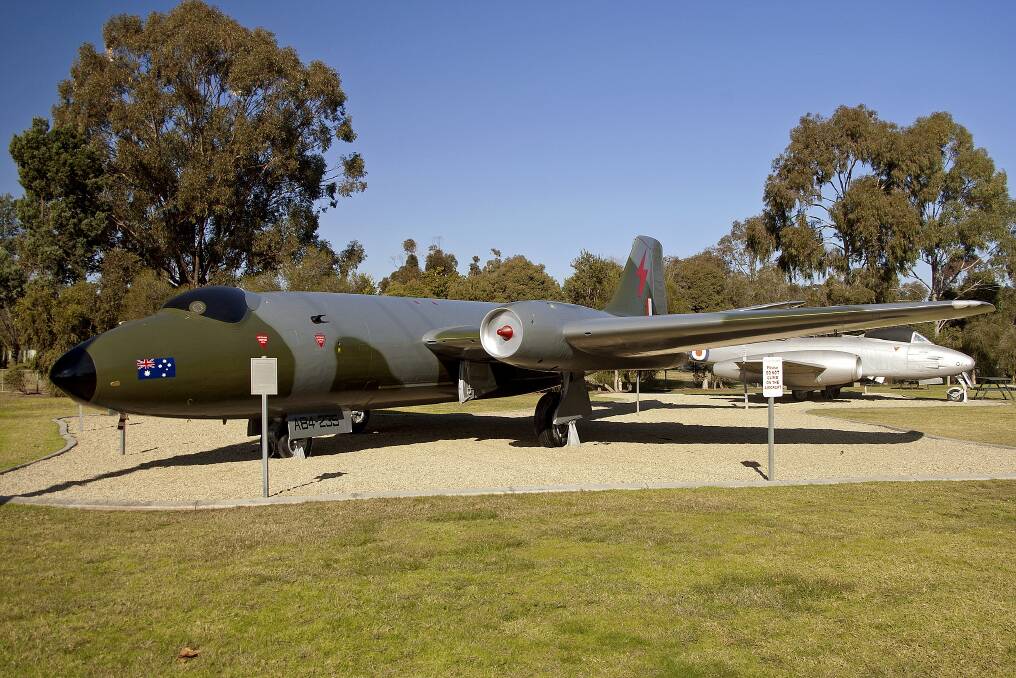 Canberra A84-235 after restoration work at Wagga Wagga in 2011.  Photo:  
