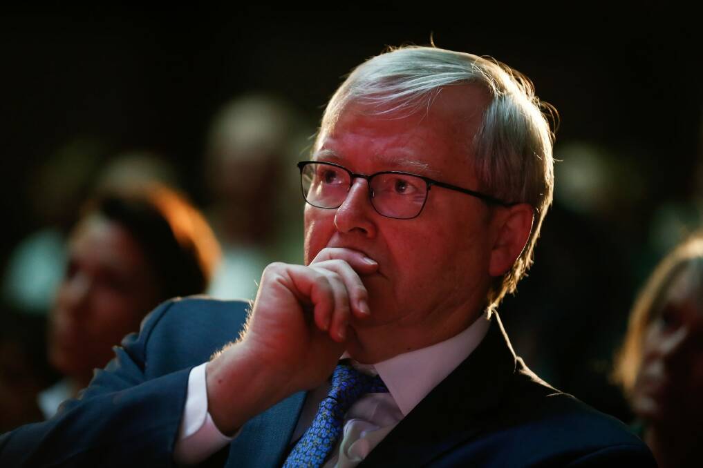 Former prime minister Kevin Rudd. Photo: Alex Ellinghausen