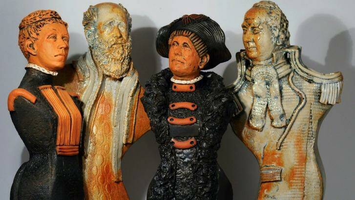  Vivien Lightfoot: Florence, Isaac, Charlotte and Philip, ceramic, 2015. Photo: Supplied