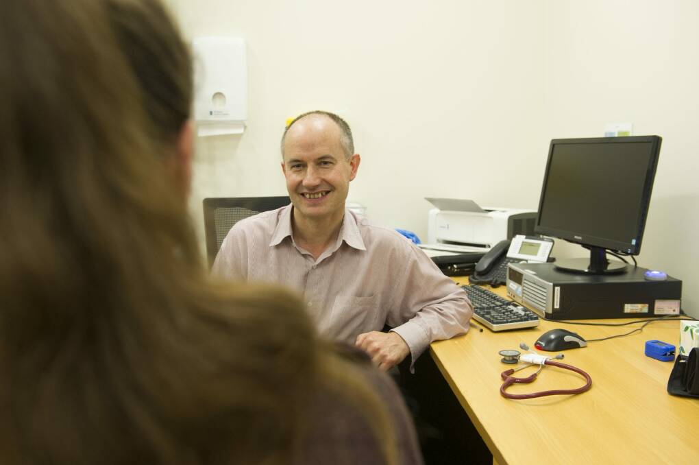 Dr Sandor Ertz, one of the GPs at the new Wanniassa medical clinic. Photo: Jay Cronan