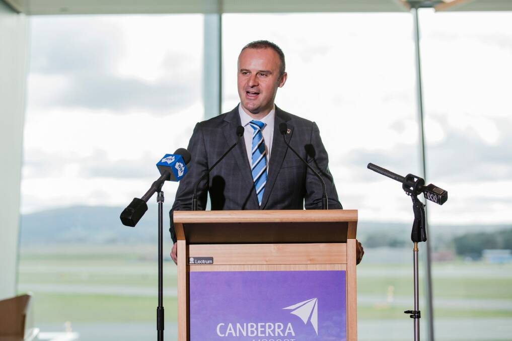 Chief Minister Andrew Barr said his party was fully supportive of the hospital.  Photo: Jamila Toderas