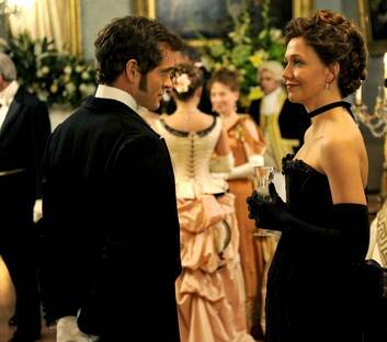 Hugh Dancy as Mortimer  Granville and Maggie Gyllenhaal as Charlotte Dalrymple in 'Hysteria'. Photo: Supplied
