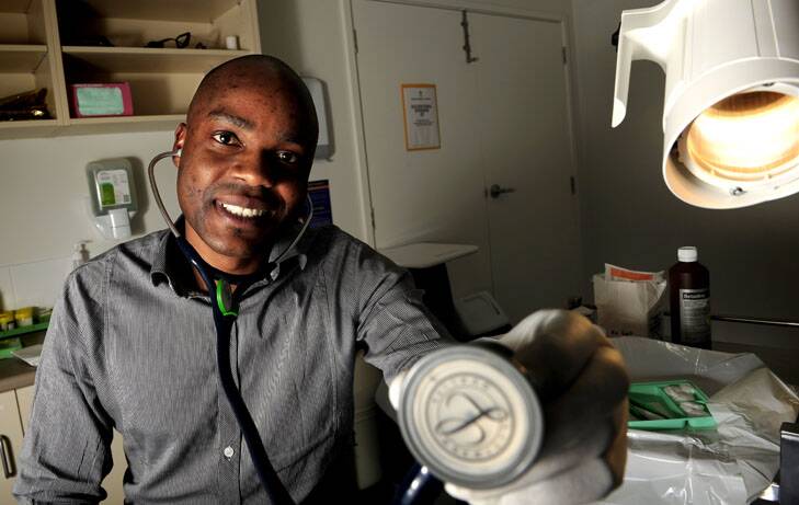Nsununguli Mbo works as a general practitioner at the newly opened Belconnen Medical Centre. Photo: Stuart Walmsley