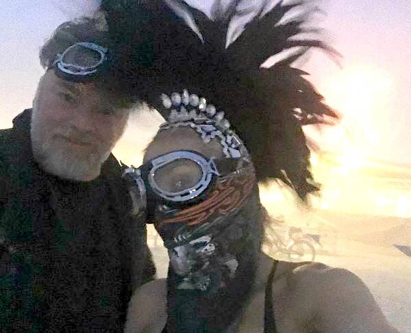 Kyle Sandilands and Imogen Anthony were "Burning Man Virgins". Photo: Instagram/@imogen_anthony