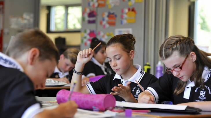 Rosary Primary School was in the top four schools across all literacy tests Photo: Graham Tidy