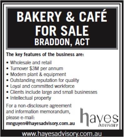 The advertisement offering Braddon cafe Autolyse for sale. The ad is on the website of the liquidator Hayes Advisory. Photo: Supplied
