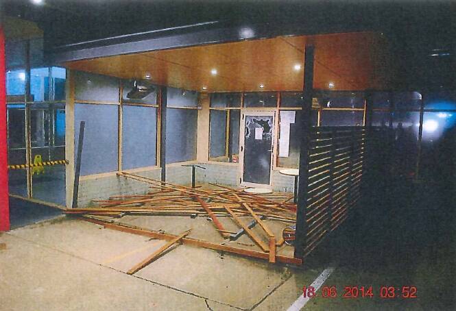 The scene of a burglary at the Sports Club Kaleen Photo: Supplied