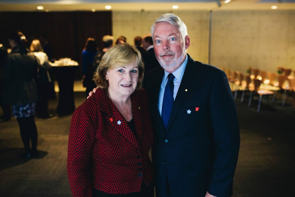 Denise and Bruce Morcombe, the parents of murdered schoolboy Daniel, were in Canberra to support other families on International Missing Children's Day. Photo: Rohan Thomson