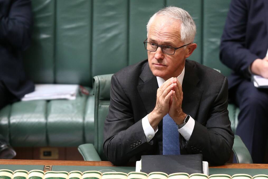 Prime Minister Malcolm Turnbull's support has dropped below Tony Abbott's support before he was dumped.  Photo: Alex Ellinghausen