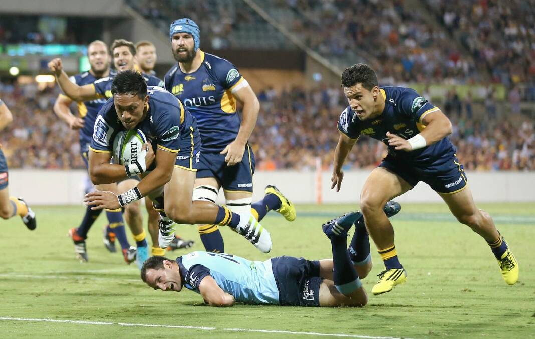 Christian Lealiifano and Matt Toomua say the Brumbies must prepare for a brutal battle against the Stormers. Photo: Alex Ellinghausen