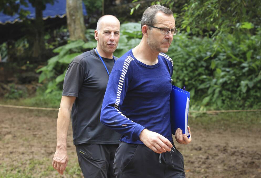 Richard Stanton, left, and John Volanthen were tasked with finding the missing team. Photo: AP