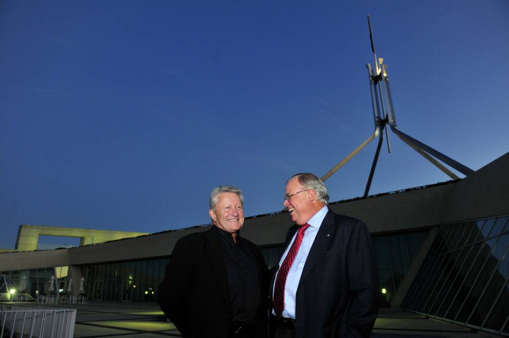 Parliament House architect Ric Thorp in 2013, marking 25 years then since the opening of the building. Photo: Melissa Adams