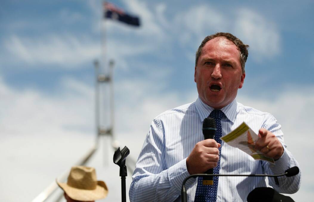 'Bonkers mad': Deputy Prime Minister Barnaby Joyce is opposed to a sugar tax.  Photo: Stefan Postles