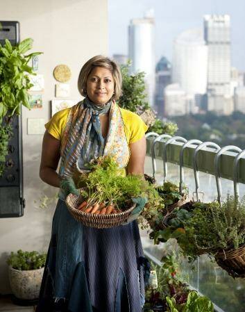 Indira Naidoo says there's only one thing you need to be able to grow a garden – sunlight. Photo: Alan Benson