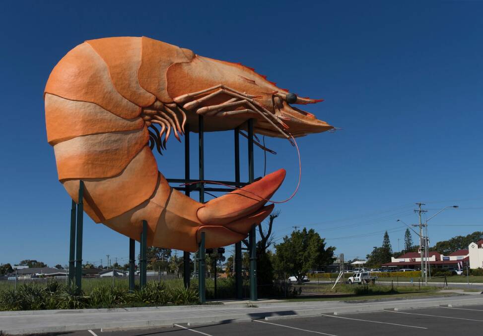 Think you could make Ballina's Big Prawn out of cake? Photo: Tony Walters