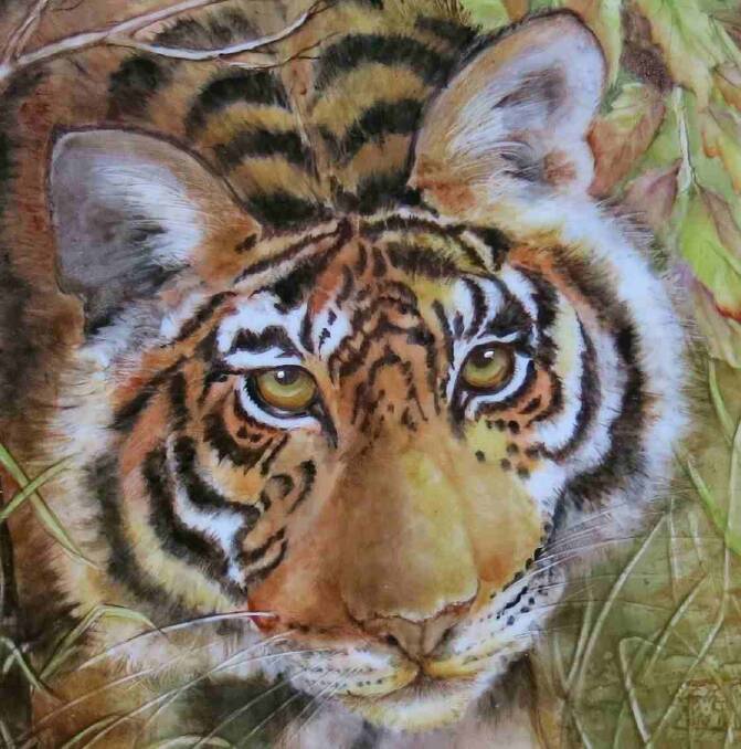 Barbara Torkington, Tiger - Plate, 2015 Photo: Strathnairn Arts