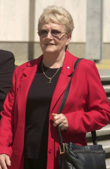 Gwen Winchester leaves a court hearing into David Eastman's conviction in 2004. Photo: Richard Briggs