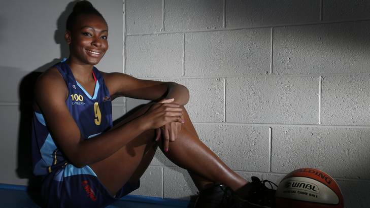 New Canberra Capitals signing Valerie Ogoke from America. Photo: Jeffrey Chan