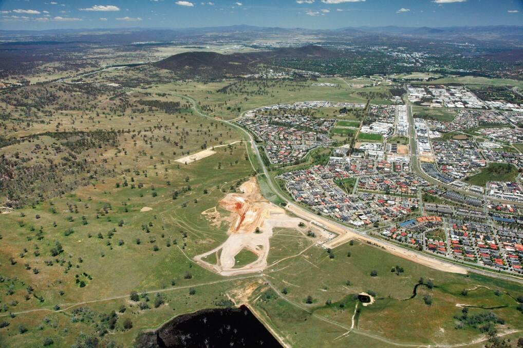 An aerial view of Throsby. Photo: Supplied