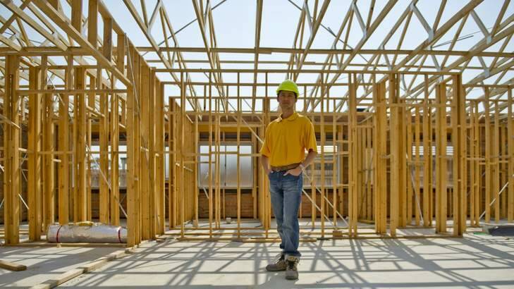 Modern Domain builder, Tony Nguyen talks to the Canberra Times about the difficulties faced by builders in the ACT. Photo: Jay Cronan