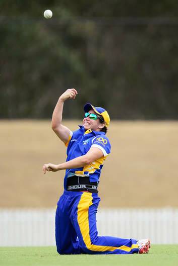 ACT Meteors skipper Kris Britt celebrates a catch against in Wednesday's T20 semi-final against NSW. Photo: Getty Images