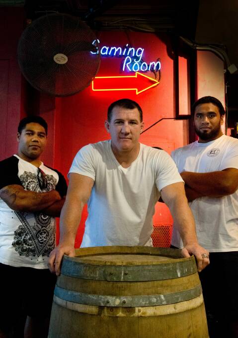 Rugby league players will step into the ring to raise money for charity. Photo: Ryan Stuart