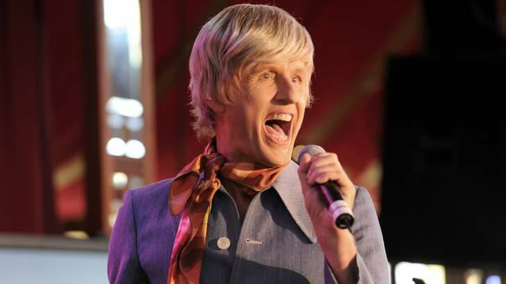 Comedian Bob Downe returns to the Great Hall of Parliament on Wednesday night. Photo: Craig Abraham