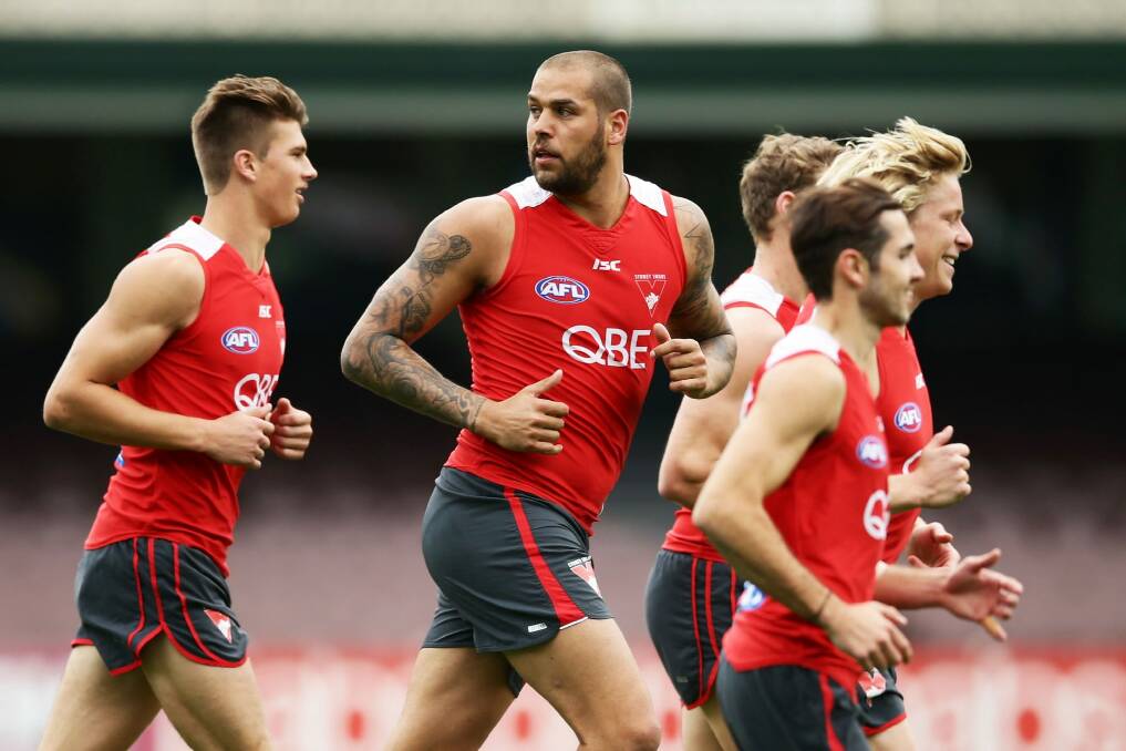 Tall order: Lance Franklin is back in action for the Swans. Photo: Getty Images