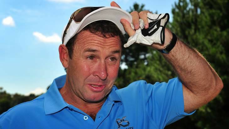 Ricky Stuart at Royal Canberra Golf Course on Monday. Photo: Colleen Petch