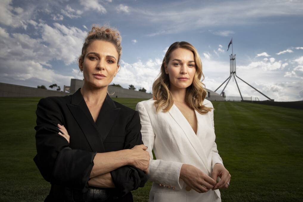 Danielle Cormack and Laura Gordon star in Secret City: Under the Eagle. Photo: Sitthixay Ditthavong