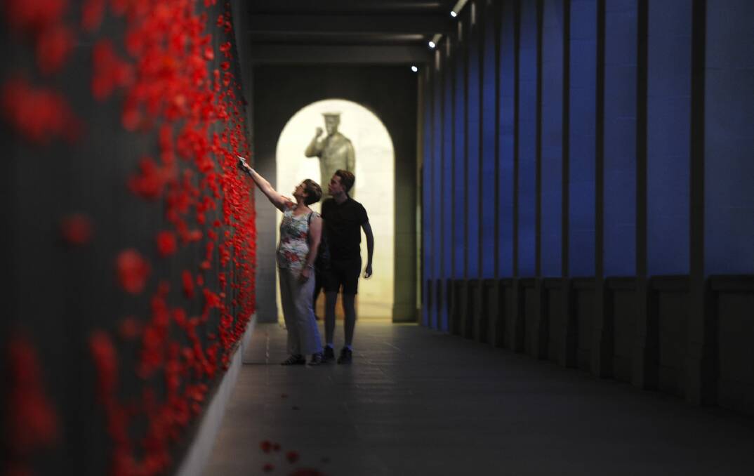 Late night openings on Fridays and Saturdays will be held during January at the Australian War Memorial. Photo: Graham Tidy